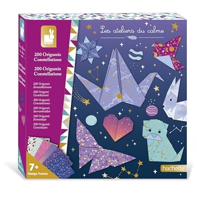Janod Origami set voor kinderen 200 vellen papier met visuele effecten en 15 sjablonen DIY Les Workshops Du Calme Creatieve vrijetijdsset voor kinderen Concentratie en creativiteit Vanaf 7 jaar J09167 Janod Origami set voor kinderen 200 vellen papier met visuele effecten en 15 sjablonen DIY Les Workshops Du Calme Creatieve vrijetijdsset voor kinderen Concentratie en creativiteit Vanaf 7 jaar J09167