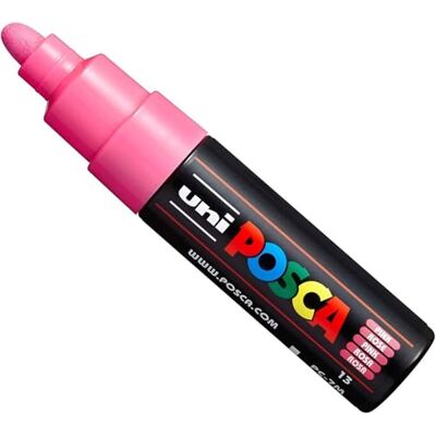 posca Uni PC-7M Paint Marker Marker, brede punt 4,5-5,5 mm, 15 kleuren roze posca Uni PC-7M Paint Marker Marker, brede punt 4,5-5,5 mm, 15 kleuren roze