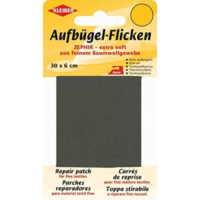 Kleiber 30 x 6 cm, katoenen band, om op te strijken, zeer dun en zacht, groen/bruin Kleiber 30 x 6 cm, katoenen band, om op te strijken, zeer dun en zacht, groen/bruin