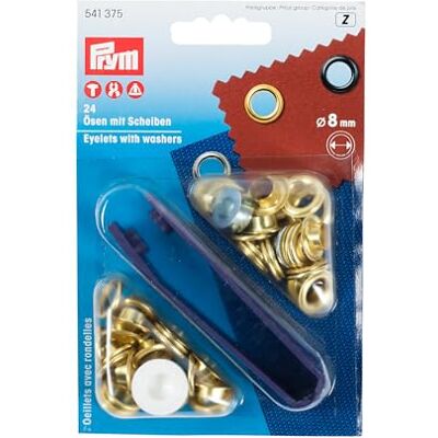 Prym Oogjes Messing Ø 8 mm 24 stuks Prym Oogjes Messing Ø 8 mm 24 stuks