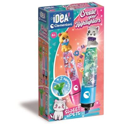 Clementoni Idea Create Your Highlighters Sweet Pets 18875 Gepersonaliseerde markeerstift Creatieve set voor kinderen vanaf 6 jaar Met 2 gepersonaliseerde markeerstiften inclusief Clementoni Idea Create Your Highlighters Sweet Pets 18875 Gepersonaliseerde markeerstift Creatieve set voor kinderen vanaf 6 jaar Met 2 gepersonaliseerde markeerstiften inclusief
