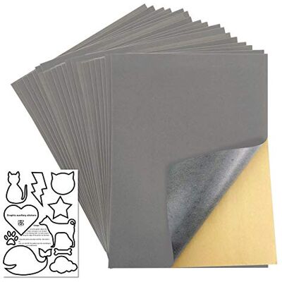 Tura 20 vellen fluwelen binnenvoering voor juwelenkistjes, fluwelen voering (Space Grey) Tura 20 vellen fluwelen binnenvoering voor juwelenkistjes, fluwelen voering (Space Grey)