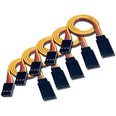 VUNIVERSUM 5 stuks premium servoverlengingen 50 cm 22 AWG mannelijk naar vrouwelijk JR Graupner Futaba mannelijk naar vrouwelijk 3-polig modelbouw VUNIVERSUM 5 stuks premium servoverlengingen 50 cm 22 AWG mannelijk naar vrouwelijk JR Graupner Futaba mannelijk naar vrouwelijk 3-polig modelbouw