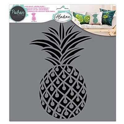 Aladine Stencil voor textiel ananas Aladine Stencil voor textiel ananas
