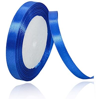 ALOHOVME Satijnen lint koningsblauw 10 mm x 23 m voor knutselen, geschenkverpakking, ballonnen, bloemenboeket, strikken, bruiloftsfeest, taartdecoratie en naaiprojecten ALOHOVME Satijnen lint koningsblauw 10 mm x 23 m voor knutselen, geschenkverpakking, ballonnen, bloemenboeket, strikken, bruiloftsfeest, taartdecoratie en naaiprojecten