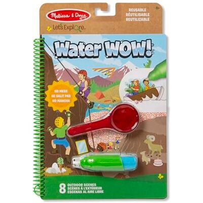Melissa & Doug , Let's Explore Deluxe Water Reveal Pad, Avonturen in de open lucht, Herbruikbaar schilderblok, 3 Melissa & Doug , Let's Explore Deluxe Water Reveal Pad, Avonturen in de open lucht, Herbruikbaar schilderblok, 3