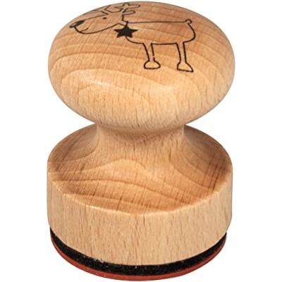 Rayher Rudolf de Grote houten stempel, rond, diameter 3 cm, houten stempel, kerststempel, boterstempel, ronde stempel Rayher Rudolf de Grote houten stempel, rond, diameter 3 cm, houten stempel, kerststempel, boterstempel, ronde stempel