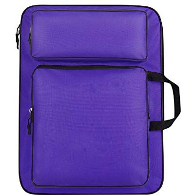 haozaikeji A3 draagtas voor tekenbord, waterdicht, schildertas, kunst, portfolio case, opbergtas, schets, bestandspalet, kwast, kinderen, draagbaar, rugzak om te tekenen, Paars., taille, Modern haozaikeji A3 draagtas voor tekenbord, waterdicht, schildertas, kunst, portfolio case, opbergtas, schets, bestandspalet, kwast, kinderen, draagbaar, rugzak om te tekenen, Paars., taille, Modern