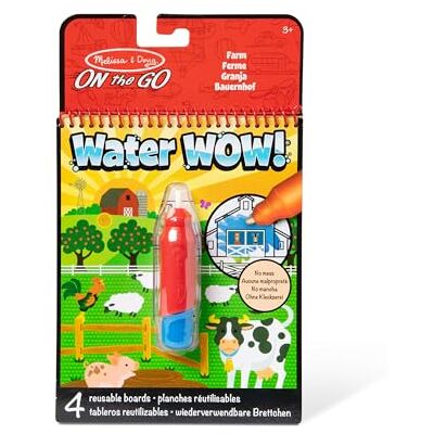 Melissa & Doug Water Wow! Onthul met water’-kleurblok Boerderij Activiteitenblok Reisactiviteitenboek Waterspel voor kinderen 3+ Cadeau voor jongens en meisjes Melissa & Doug Water Wow! Onthul met water’-kleurblok Boerderij Activiteitenblok Reisactiviteitenboek Waterspel voor kinderen 3+ Cadeau voor jongens en meisjes