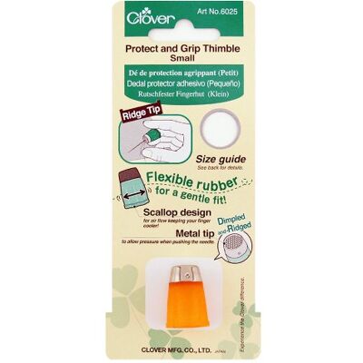 Clover OS-oranje rubberen vingerhoed Clover OS-oranje rubberen vingerhoed