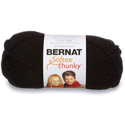 Bernat Softee garen, dik, 100 g, zwart, 3 stuks Bernat Softee garen, dik, 100 g, zwart, 3 stuks