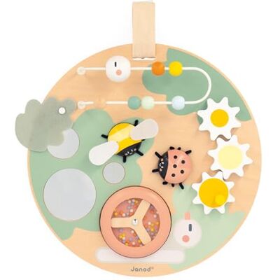 Janod Sweet Cocoon activiteitenbord – 7 activiteiten voor de eerste leeftijd – speelgoed – ontwikkeling van fijne motoriek – speelgoed van FSC-hout – waterverf – vanaf 12 maanden, J04057 Janod Sweet Cocoon activiteitenbord – 7 activiteiten voor de eerste leeftijd – speelgoed – ontwikkeling van fijne motoriek – speelgoed van FSC-hout – waterverf – vanaf 12 maanden, J04057