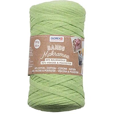 GLOREX 5 bands macramé, superzacht textielgaren van 60% katoen/40% viscose, om te haken, breien, knopen en textiel vorm te geven, 250 g, ca. 125 m. GLOREX 5 bands macramé, superzacht textielgaren van 60% katoen/40% viscose, om te haken, breien, knopen en textiel vorm te geven, 250 g, ca. 125 m.
