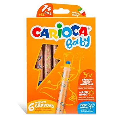 CARIOCA C4742817 CAR-42817 babypotlood, 3-in-1, 6 stuks CARIOCA C4742817 CAR-42817 babypotlood, 3-in-1, 6 stuks