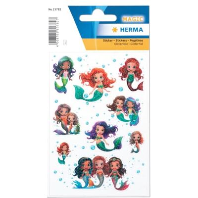 HERMA Zeemeerminstickers Glitter Voor kinderen en peuters Met zeemeerminmotief Voor fotoalbum, scrapbooking, fotoalbum, verjaardagscadeau, brieven, doe-het-zelf HERMA Zeemeerminstickers Glitter Voor kinderen en peuters Met zeemeerminmotief Voor fotoalbum, scrapbooking, fotoalbum, verjaardagscadeau, brieven, doe-het-zelf