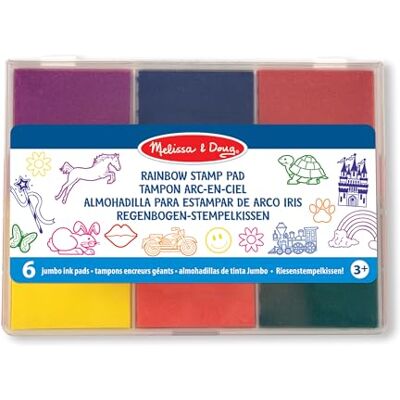 Melissa & Doug 11637 regenboog stempelkussen Melissa & Doug 11637 regenboog stempelkussen