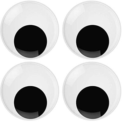JieGuanG Flikkerende ogen, 76 mm, stickers, scrapbooking, handwerk, accessoires (4 stuks) JieGuanG Flikkerende ogen, 76 mm, stickers, scrapbooking, handwerk, accessoires (4 stuks)