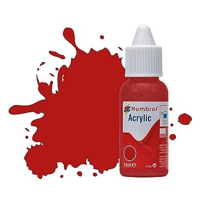 Humbrol DB0153 Insignia No.153 acrylverf rood mat 14 ml Humbrol DB0153 Insignia No.153 acrylverf rood mat 14 ml
