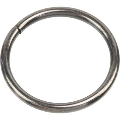 AERZETIX Set van 12 ronde metalen ringen Ø 25 x 2,5 mm in grafietkleur voor fournituren, naaitassen, creatieve projecten, het maken van handvatten en verschillende decoraties AERZETIX Set van 12 ronde metalen ringen Ø 25 x 2,5 mm in grafietkleur voor fournituren, naaitassen, creatieve projecten, het maken van handvatten en verschillende decoraties