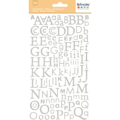 Artemio Sticker Alfabet Scrapbooking X 300, andere, zilver, 14 x 0,2 x 24,5 cm 11004048 Artemio Sticker Alfabet Scrapbooking X 300, andere, zilver, 14 x 0,2 x 24,5 cm 11004048