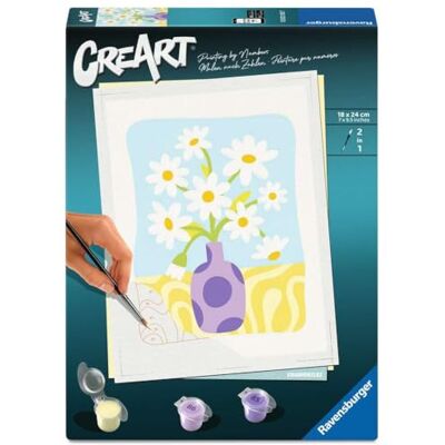 Ravensburger CreArt, Schilderen op nummer volwassenen trend Kamille Ravensburger CreArt, Schilderen op nummer volwassenen trend Kamille