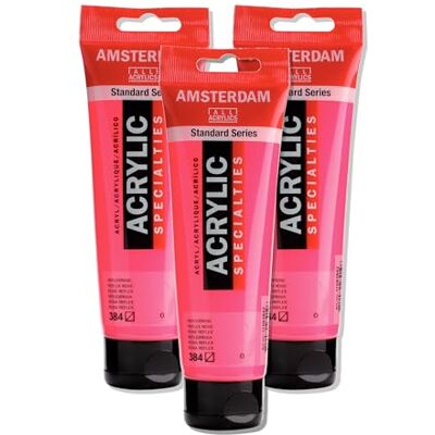 Amsterdam Standard Series acrylverf, Tube 120 ml, roze Reflex 384 Amsterdam Standard Series acrylverf, Tube 120 ml, roze Reflex 384