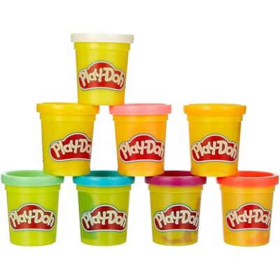 Play-Doh Set van 8 regenboogpotten (Hasbro E5062ES0) Play-Doh Set van 8 regenboogpotten (Hasbro E5062ES0)
