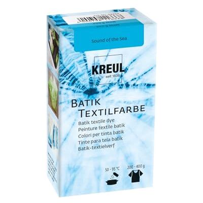 KREUL 98530 Batik Sound of the Sea textielverf, 70 g, batik kleurpoeder en textielverf KREUL 98530 Batik Sound of the Sea textielverf, 70 g, batik kleurpoeder en textielverf