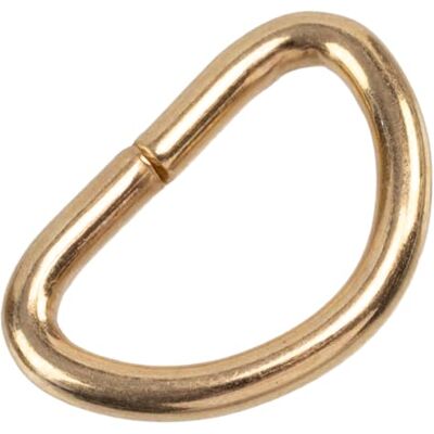 AERZETIX Set van 12 halve maan "D" ringen voor handtasriemen creatieve vrijetijdsproject tas decoratie lussen 10 mm metaal goud AERZETIX Set van 12 halve maan "D" ringen voor handtasriemen creatieve vrijetijdsproject tas decoratie lussen 10 mm metaal goud