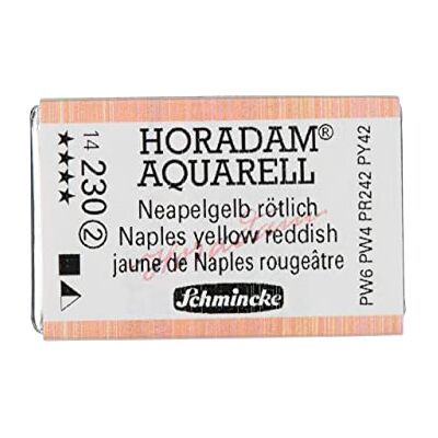 Schmincke Kleur voor aquarel Horadam, 1/1 emmer 230 roodachtig Napels geel Schmincke Kleur voor aquarel Horadam, 1/1 emmer 230 roodachtig Napels geel