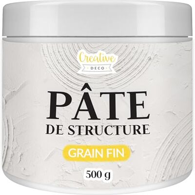Creative Modeling Paste Structuurpasta, fijne korrel, reliëfpasta voor acrylverf, modelleerpasta, modellerende 3D-effect en textuurkunst, 500 g Creative Modeling Paste Structuurpasta, fijne korrel, reliëfpasta voor acrylverf, modelleerpasta, modellerende 3D-effect en textuurkunst, 500 g