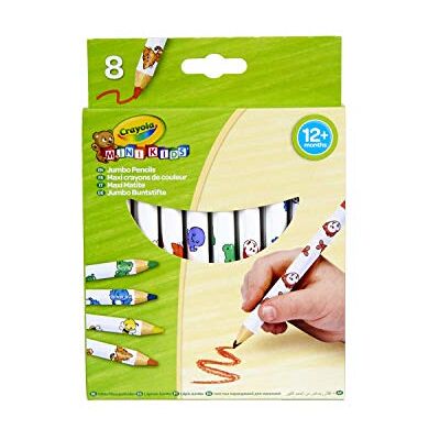 CRAYOLA Set met 8 grote houten kleurpotloden met dierenillustraties, verschillende kleuren aanbevolen leeftijd: vanaf 12 maanden CRAYOLA Set met 8 grote houten kleurpotloden met dierenillustraties, verschillende kleuren aanbevolen leeftijd: vanaf 12 maanden