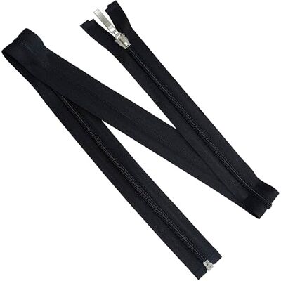 AERZETIX Set van 6 spiraalritssluitingen nr. 5 80 cm deelbaar met decoratieve trekker voor naaien, doe-het-zelf, kleding, tassen, hoezen metaal nylon polyester kleur zwart AERZETIX Set van 6 spiraalritssluitingen nr. 5 80 cm deelbaar met decoratieve trekker voor naaien, doe-het-zelf, kleding, tassen, hoezen metaal nylon polyester kleur zwart