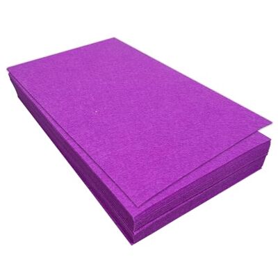 Jtnohx Set van 32 vilten vellen stijf vilt 17,78 x 28,7 cm voor knutselen vierkant vilt om te naaien paars Jtnohx Set van 32 vilten vellen stijf vilt 17,78 x 28,7 cm voor knutselen vierkant vilt om te naaien paars
