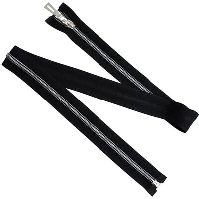 AERZETIX 5 stuks spiraalritssluitingen nr. 5 80 cm deelbaar kleur zwart met decoratieve trekker voor jasaccessoires en kledingnaaien AERZETIX 5 stuks spiraalritssluitingen nr. 5 80 cm deelbaar kleur zwart met decoratieve trekker voor jasaccessoires en kledingnaaien
