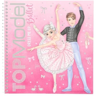 Depesche Topmodel Ballet 13611 Dress Me Up stickerboek met 24 pagina's voorgedrukte ballerina-motieven om te personaliseren, met 11 stickervellen Depesche Topmodel Ballet 13611 Dress Me Up stickerboek met 24 pagina's voorgedrukte ballerina-motieven om te personaliseren, met 11 stickervellen