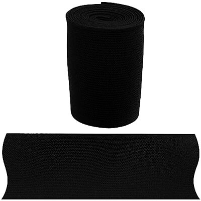 AERZETIX C67409 Elastische plat geweven 1 m Breedte 60 mm Kleur Zwart Polyester en Latex Confectie fournituren Naaien kleding Stof Riem Broek Rok AERZETIX C67409 Elastische plat geweven 1 m Breedte 60 mm Kleur Zwart Polyester en Latex Confectie fournituren Naaien kleding Stof Riem Broek Rok