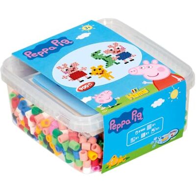 Hama Box "Peppa Pig" – strijkkralen maxi-formaat – knutselwerk Hama Box "Peppa Pig" – strijkkralen maxi-formaat – knutselwerk