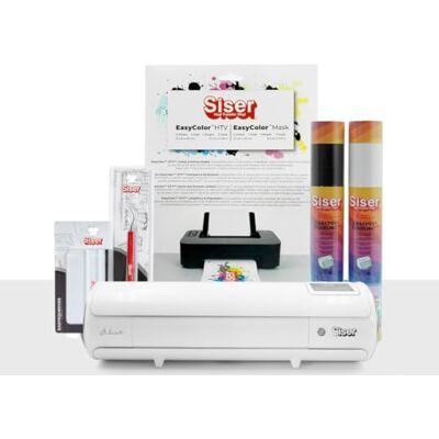 SISER Juliet Starter Pack Inclusief Juliette High Definition snijplotter, opstrijkbare en bedrukbare vinylplaten, stickers en accessoires SISER Juliet Starter Pack Inclusief Juliette High Definition snijplotter, opstrijkbare en bedrukbare vinylplaten, stickers en accessoires