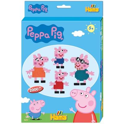 Hama Box "Peppa Pig" – 2000 kralen en 1 plaat – strijkkralen Midi – knutselwerk vanaf 5 jaar 10.7965 meerkleurig Hama Box "Peppa Pig" – 2000 kralen en 1 plaat – strijkkralen Midi – knutselwerk vanaf 5 jaar 10.7965 meerkleurig