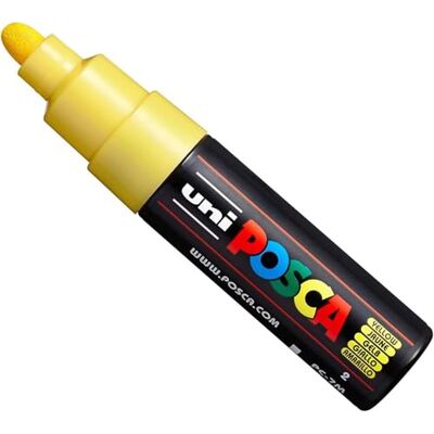 posca Uni PC-7M Paint Marker marker brede punt 4,5-5,5 mm 15 kleuren geel posca Uni PC-7M Paint Marker marker brede punt 4,5-5,5 mm 15 kleuren geel