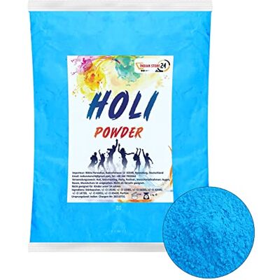 INDIAN STORE 24 Holi Gulal In water oplosbaar poeder natuurlijk festival fotoshoot Rangoli regenboogkleuren glitter kleur zak (hemelsblauw 1 kg) INDIAN STORE 24 Holi Gulal In water oplosbaar poeder natuurlijk festival fotoshoot Rangoli regenboogkleuren glitter kleur zak (hemelsblauw 1 kg)