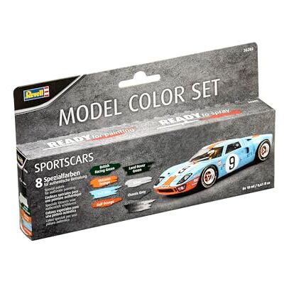 Revell Sportscars 36202 Acrylverf, 17 ml, 8 stuks Revell Sportscars 36202 Acrylverf, 17 ml, 8 stuks