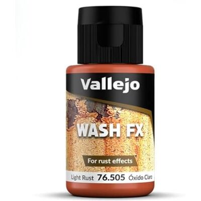 Vallejo Acrylicos Wasverf voor Light Rust Wash model, 35 ml Vallejo Acrylicos Wasverf voor Light Rust Wash model, 35 ml