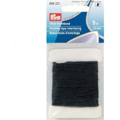 Prym 968221-1 armband polyestervlies 12 mm antraciet Prym 968221-1 armband polyestervlies 12 mm antraciet