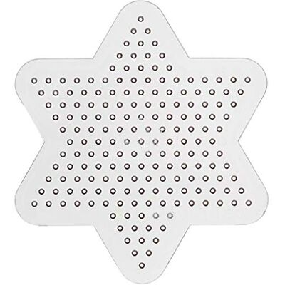 Creativ Noppenplaat, D: 10 cm, transparant, kleine ster, 1 stuk Creativ Noppenplaat, D: 10 cm, transparant, kleine ster, 1 stuk