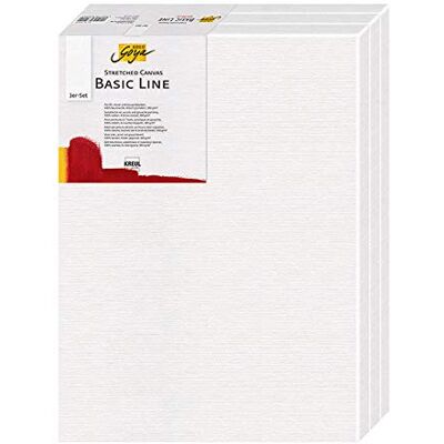 KREUL 632430 Solo Goya Stretch Canvas Basic Line 3-delige set 24 x 30 cm met katoenen canvas 4 geprimed ideaal voor olie, acryl en gouache KREUL 632430 Solo Goya Stretch Canvas Basic Line 3-delige set 24 x 30 cm met katoenen canvas 4 geprimed ideaal voor olie, acryl en gouache