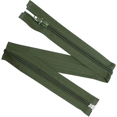 AERZETIX Set van 8 spiraalritssluitingen nr. 5 50 cm deelbaar met schuiver van nylon polyester metaal kleur legergroen naaicreaties DIY textiel AERZETIX Set van 8 spiraalritssluitingen nr. 5 50 cm deelbaar met schuiver van nylon polyester metaal kleur legergroen naaicreaties DIY textiel