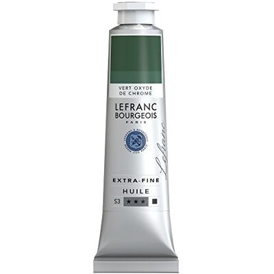 Lefranc Bourgeois Lefranc & Bourgeois Lefranc Extra fijne olieverf (hoogwaardige kunstenaarpigmenten) 40 ml chroom moxide groen Lefranc Bourgeois Lefranc & Bourgeois Lefranc Extra fijne olieverf (hoogwaardige kunstenaarpigmenten) 40 ml chroom moxide groen
