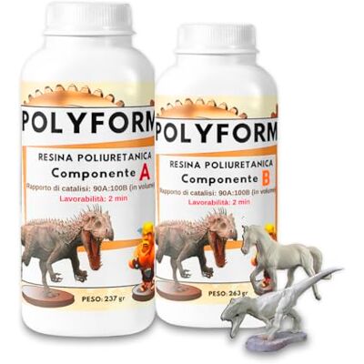 Resin Pro Polyform Zeer vloeibare gietpolyurethaanhars, geschikt voor het maken van modellen, doe-het-zelf en sieraden, snelle prototyping, beige 2 kg Resin Pro Polyform Zeer vloeibare gietpolyurethaanhars, geschikt voor het maken van modellen, doe-het-zelf en sieraden, snelle prototyping, beige 2 kg